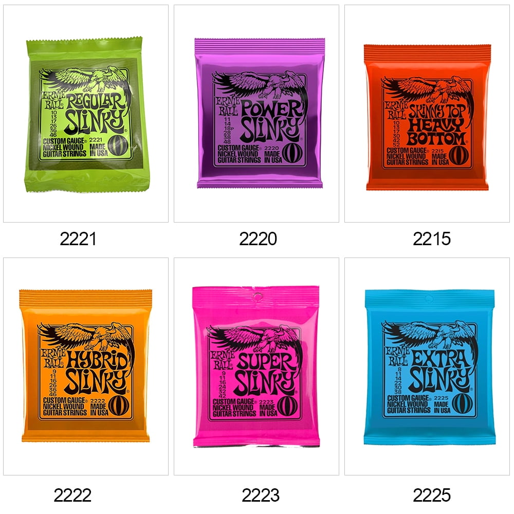 Nickel Wound Guitar Strings (#2222 Hybr… Ernie Ball 2222 Hybrid Slinky Nickel Wound Electric Guitar