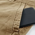 thumbnail image 6 of HCNTES Cargo Shorts Drawstring Stretch Waist Summer Quick Dry Beach Athletic Gym Golf Shorts(Khaki,32), 6 of 8