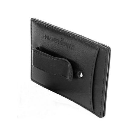 Minimalist RFID SAFE Hammer Anvil Front Pocket Wallet Money Clip Genuine
