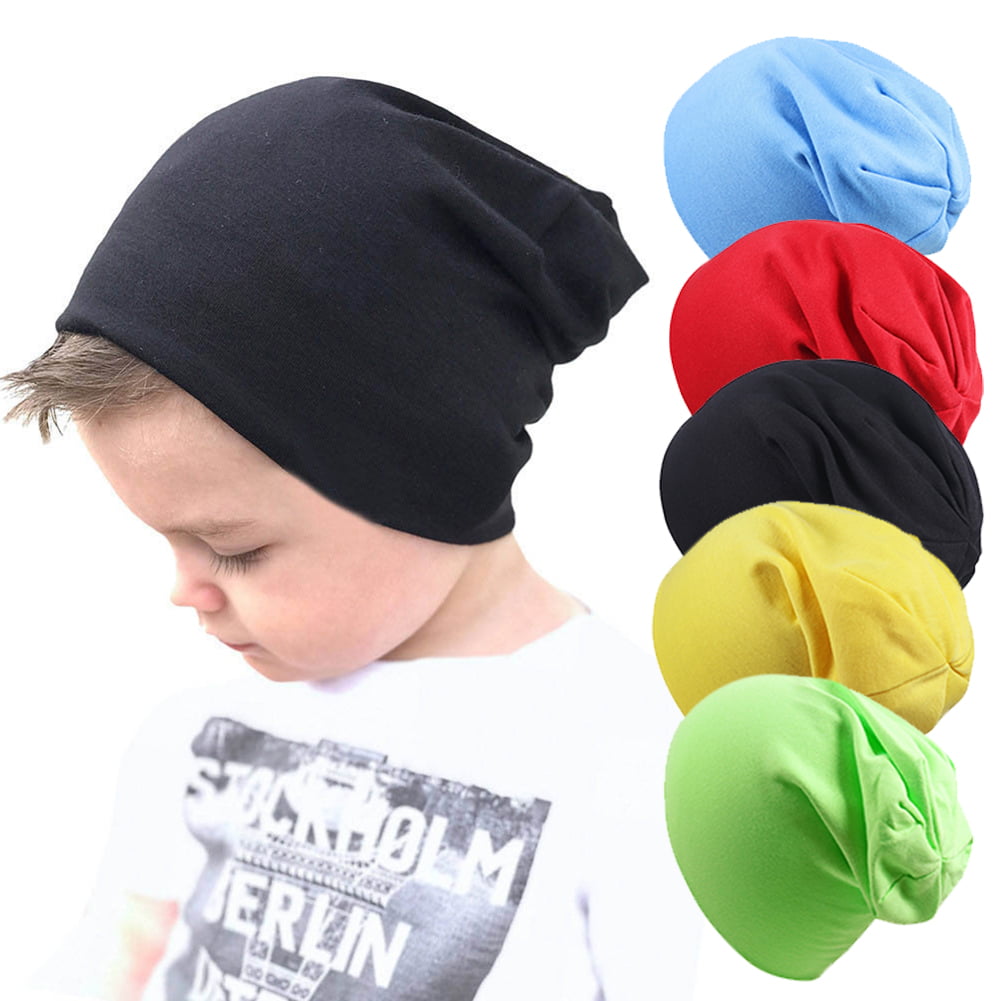 Cute Warm Solid Color Soft Girls Boys Caps Beanies Baby Knitted Hats Kids 