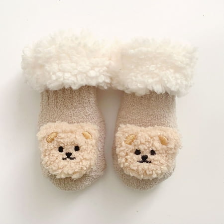 

Aayomet Baby Unisex Socks For Newborn Baby Girl Boy Crew Socks with Grips Toddler Infant Non Skid Cotton Socks A 6-12 Months