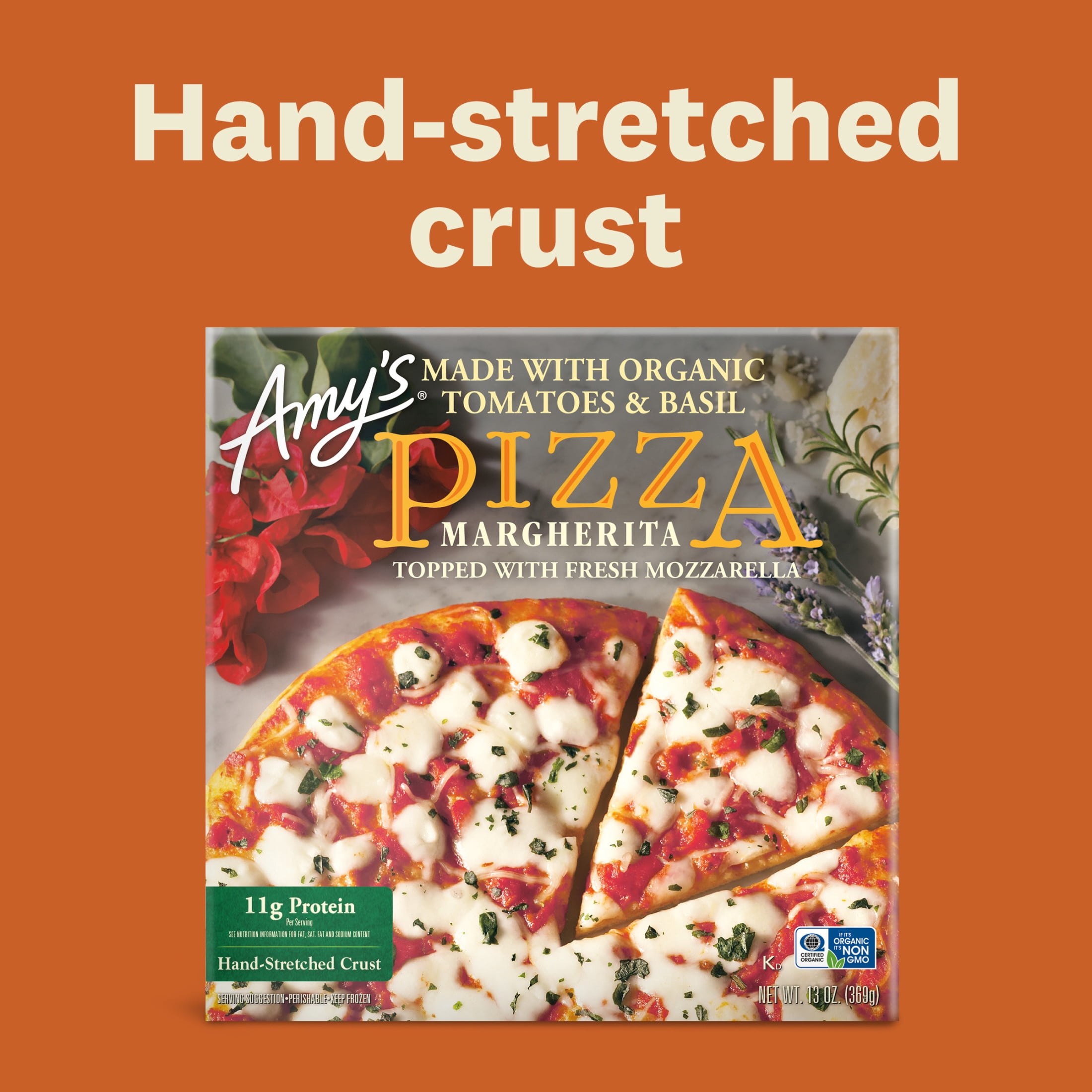 Amy's Margherita Pizza, Frozen Pizza, 13 Oz