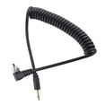 thumbnail image 2 of Cable de Sinconizació de Flash, Cable de Sincronización de PC de 2,5 mm A Macho Con Bloqueo de Tornillo, Cable en Espiral de 100 cm para cáras y disparadores de flash, 2 of 7