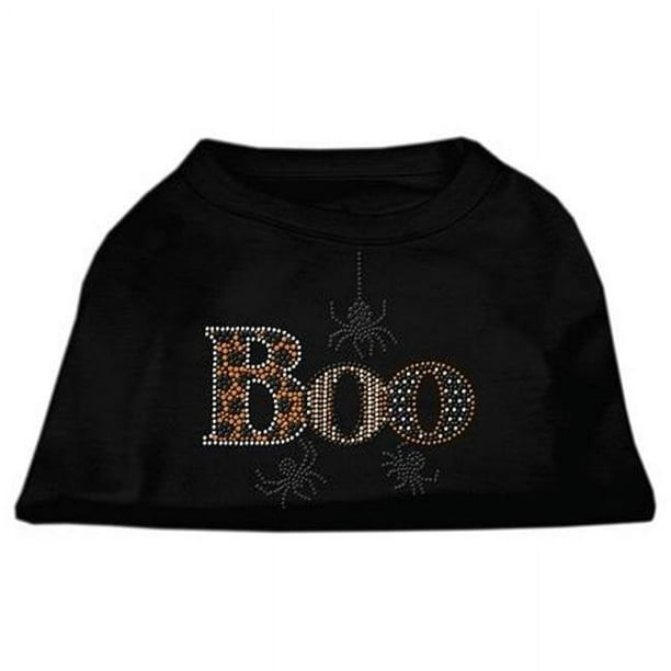 T-shirt pour Chien Boo en Strass Noir XS (8)