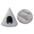 thumbnail image 2 of Tienda de campaña triangular extraíble y lavable para gatos, casa cueva tipo tipi para gatos, casa plegable para mascotas para exteriores, coche,, 2 of 8