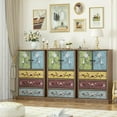 thumbnail image 2 of Dresser for Bedroom, Tall Boho with Drawers and Doors, 15.3D x 29.1W 43.7H Inch Wood Accent Bedroom, 2 of 6
