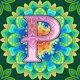 thumbnail image 1 of 5D DIY Mandala Letra P Kit Del 30x30cm, 1 of 9