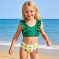 thumbnail image 6 of FUZHIQ Girls Two Pieces Swimsuits Cute Ruffle Bikini Set Hawaiian Beach Sport Bathing Suit Set Pool Swimwear,2-3 Years, 6 of 6