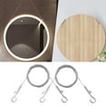 thumbnail image 2 of 1m Stainless Steel Wire Rope – Ngheia Adjustable Lanyard 2-Pack for Photo Frames, Secure Hanging Solution for Home Decor, Spring Organization for Wall Art, 2 of 9