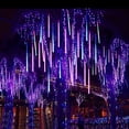 thumbnail image 4 of Guirnalda de luces LED de lluvia de meteoritos de 30/50 cm, decoración navideña para exteriores, bodas, calles y jardines, 32/24/12 tubos, 4 of 5