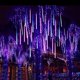 thumbnail image 4 of Guirnalda de luces LED de lluvia de meteoritos de 30/50 cm, decoración navideña para exteriores, bodas, calles y jardines, 32/24/12 tubos, 4 of 5