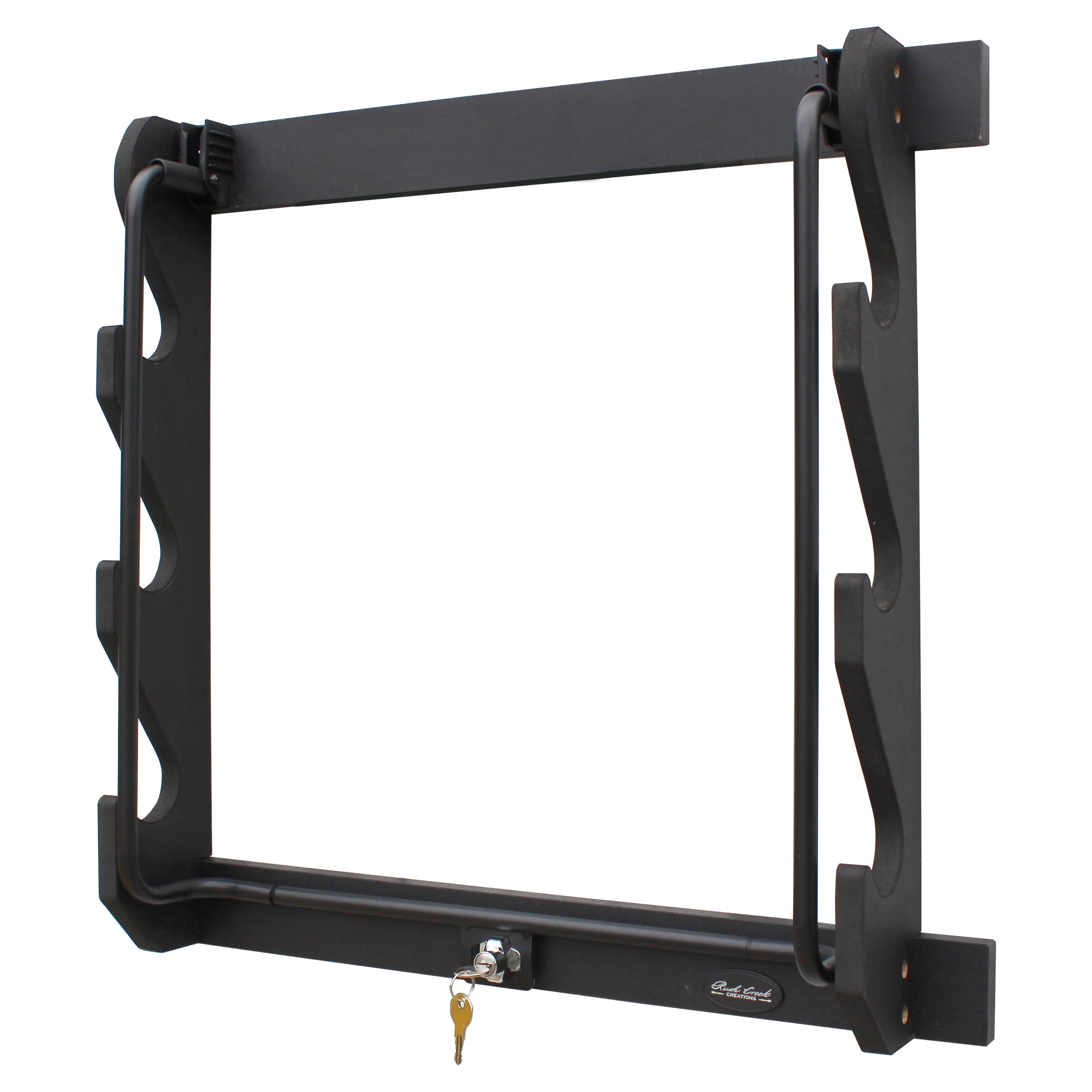 Rush Creek Creations Wall Gun Rack, 5 Gun Capacity, Metal Storage Display Rack