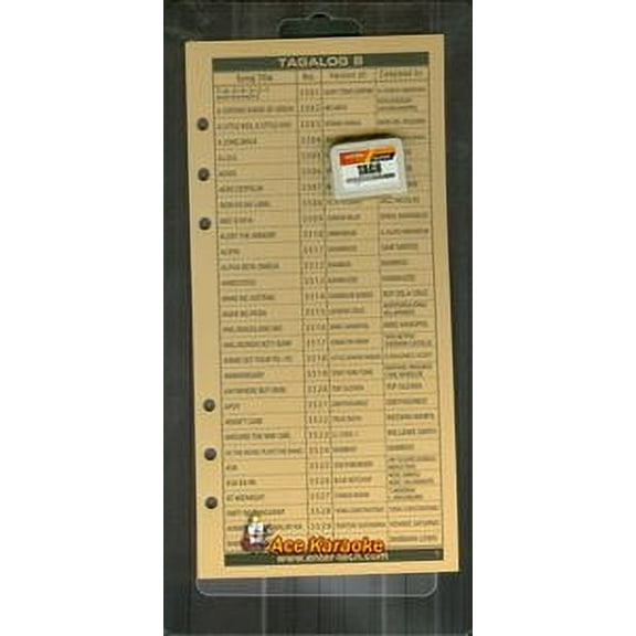 Magic Sing Tagalog #10 Song Chip - Collection of 200 Built Songs - Perfect Gift for Song Lover