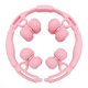 thumbnail image 4 of Rodillo de masaje de piernas de 16 ruedas, herramienta de masaje de tejido profundo para gimnasio y deportes. Rosa, 4 of 9