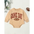 thumbnail image 2 of Bagilaanoe Newborn Baby Girl Boy Oversized Romper Sweatshirt Long Sleeve Bodysuits Letter Print Pullover 3M 6M 12M 18M 24M Infant Casual Tee Tops, 2 of 9