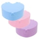 thumbnail image 4 of Juego de 3 joyeros pequeños de plástico con forma de corazón y espejo interior., 4 of 7