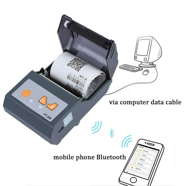 Imprimante thermique portable Voyage sans fil - Imprimante Bluetooth pour  téléphone Petite imprimante mobile pour ordinateur portable Imprimante