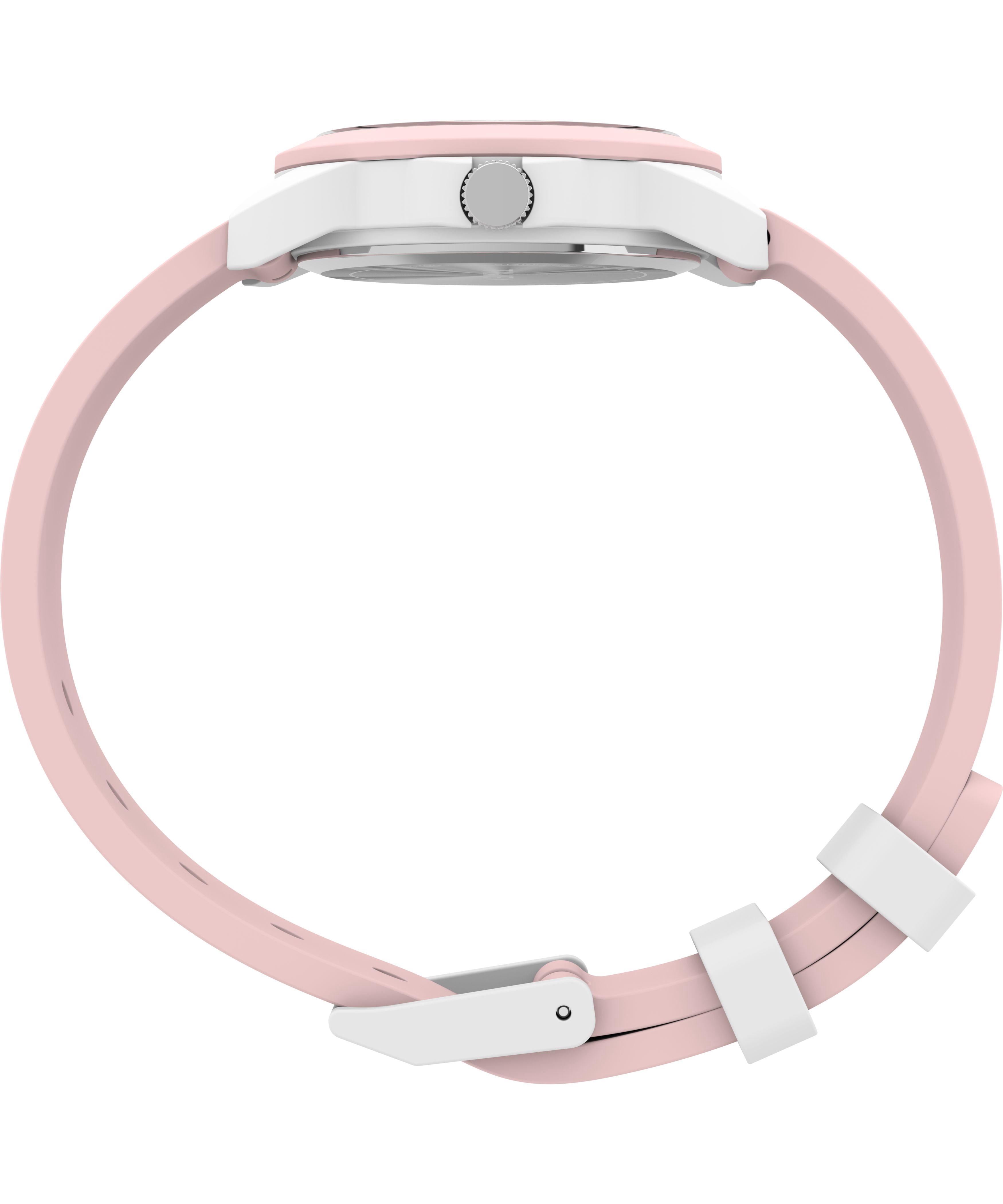 Timex Kids Analog 30mm Watch - Pink Strap White Dial White Case