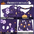 thumbnail image 6 of Loritta Halloween Nightgowns for Women Short Sleeve Comfy Womens Nightgown Summer Sleepwear for Women with Hair Rope, S-2XL, 6 of 7