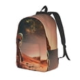 thumbnail image 1 of Disketp Astronaut On Mars A Mochila de Lona Estampada, Mochila Escolar de Viaje Ligera para Estudiantes y Portátil-Medium, 1 of 5