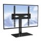 thumbnail image 1 of Universal TV Stand Mount Compatible with 32" - 55" TVs Adjustable Height TV Stand Base Glass, 1 of 5