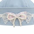 thumbnail image 6 of Slccxzc Japanese Y2K Lace Sailor Hat with Bow Women Vintage Beret Flipped Brim Beret Cap for Party Accessory, 6 of 7
