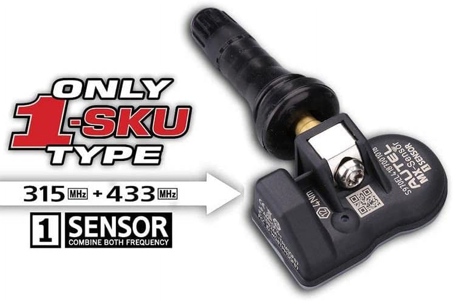 Autel MX-Sensor Tire Pressure Gauge 315/433 MHz with Programmable Durable 4 Pieces
