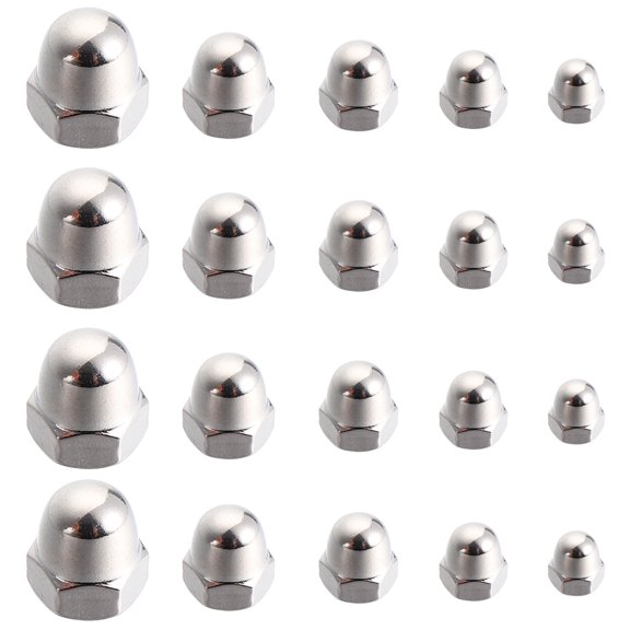 50pcs Lock Nut Stainless Steel Finish Hex Stainless Steel Acorn Nut
