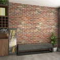 thumbnail image 3 of Art3d 20-Pack 105 Sq.Ft Faux Brick 3D Wall Panels Peel and Stick in Red Brown, Self Adhesive Waterproof Foam Wallpaper, 3 of 10