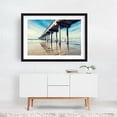 thumbnail image 2 of Surfside Serenity - Photography Beach Ocean Surf Coastal Surfboard Seascape Black Framed Wall Art Print 20 x 30 inches, 2 of 4