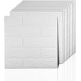 thumbnail image 4 of Paneles de pared 3D despegar y pegar, cobertura de 14.5 pies cuadrados, adhesivo de papel pintado de ladrillo sintético imprimible con espuma autoadhesiva impermeable para decoración de paredes interi, 4 of 5