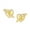 Colorname Bmonth: Yellow / November, variant on 14k Yellow Gold November Yellow CZ Cupids Arrow Screw-Back Earrings - Measures 11x13mm
