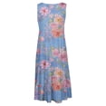 thumbnail image 4 of Ovzne Robes pour Femmes Robe de Plage Mode Féminine Vacances Été Couleur Unie Sans Manches Robe de Fête Plage Robe de Vacances Imprimée Liquidation, 4 of 6