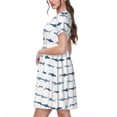 thumbnail image 2 of Disketp Cute Shark para Vestido de Manga Corta para Mujeres, Vestidos de Verano para Mujeres, Casual y Holgado para la Playa, 2 of 6