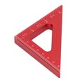 thumbnail image 4 of Carpentry Squares, 90 45 Degree Woodworking  Ruler Aluminium Alloy Inch Metric Measuring  For Linear Measurement, 4 of 8
