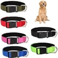 thumbnail image 4 of Suitable 1 PC Adjustable For Medium,Large dog Durable Wide Pet supplies Dog Collar Dog Neck Strap Cat Collar PINK XL, 4 of 8