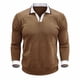thumbnail image 5 of Ceisia Men's Oversize Ribbed Two-in-One Long-Sleeve Knit Top Multi-Solid for Winter-Spring Gift, 5 of 8