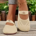 thumbnail image 6 of Women's Wide Toe Box Lightweight Walking Shoes Breathable Slip On Ballet Flat Shoe Mesh Slip On Loafers, 6 of 8