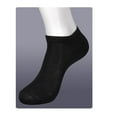 thumbnail image 2 of 3 Pairs Ankle Socks Mens Womend Low Cut Crew Sport Spandex Size 10-13 Black, 2 of 5