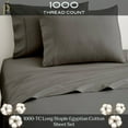 thumbnail image 2 of RV Camper Queen 60" X 80" | 1000-TC Organic Cotton Sheet Set 6 inch Deep Pockets - Made for RV Motorhome Bunk Bed - Dark Grey Color, 2 of 7