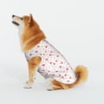 thumbnail image 4 of Pofeuu Red coral and scallop seashell Print Dog Clothes Fashionable Sleeveless Pet Vest Cotton Dog Shirt, Ideal for Small, Medium, and Large Breeds-XX-Large, 4 of 7