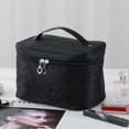 thumbnail image 1 of Bolsa de maquillaje versión coreana, gran capacidad, bolsa de almacenamiento portátil de artículos de tocador de viaje con forma de corazón para niña, 1 of 6