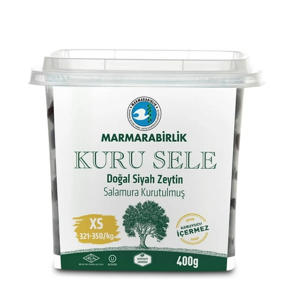 Marmarabirlik Dehydrated Black Olives, XS, 14oz (400gr)