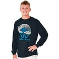 thumbnail image 5 of Lazy Smurf OG Slacker Sleepy Naps Long Sleeve TShirt Men Women Brisco Brands S, 5 of 6