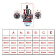 thumbnail image 3 of Racing Carburetor Carb For ,Motorcycle, ATV ,Scooter ,Quad Bike ,2T 4T Engine ,Motocross ,Dirt Bike ,75cc-250cc - 28mm, 3 of 10