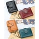 thumbnail image 3 of Minnieouse Cartera de mujer moda PU cuero mujer monedero cremallera señoras multifunción dinero bolsa monedero tarjetero bolsa marrón Type2 NO2, 3 of 6