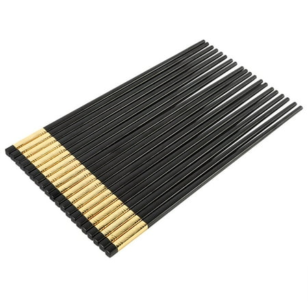 

Premium Non-Slip Plastic Chopsticks Set - 10 Pairs for Dining Elegance in Hotels & Restaurants Golden Touch