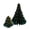 H Green Big+Small-With Magnetic, variant on DIY Christmas Decorations Artistic Paper Crafts Paper Christmas Tree for Festive