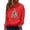Red, variant on Hoodie Women Black Women's Soft Hoodie Casual Loungewear Everyday Comfort Sweatshirt for Women L