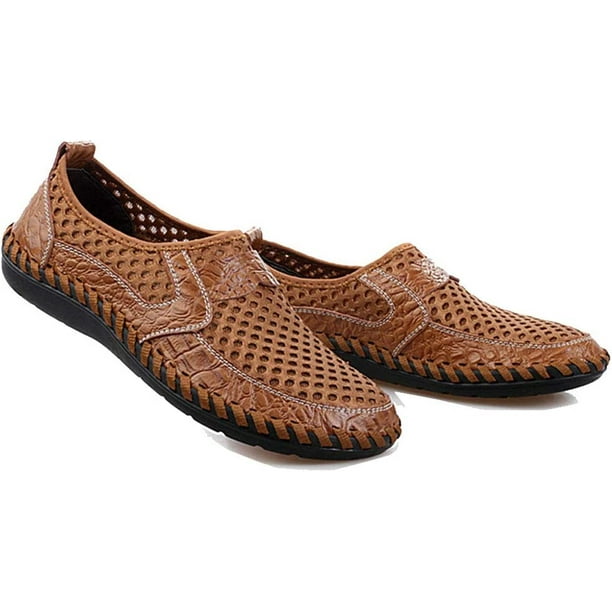 Xishao Sandalias Deportivas para Hombres Sandalias de Pescador al Aire Libre Zapatos de Cuero Casuales Transpirables Sandalias de Primavera y Verano de Negocios de Moda de Punta Cerrada Xishao ropa